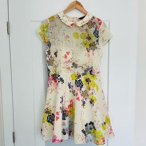 Ted Baker Bright Floral Summer Dress. TB size 3 equivalent to CDN size 8.